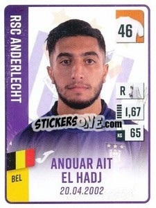 Sticker Anouar Ait El Hadj - Belgian Pro League 2022-2023 n. 11 - Panini