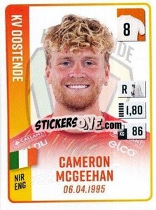 Figurina Cameron McGeehan - Belgian Pro League 2022-2023 n. 258 - Panini