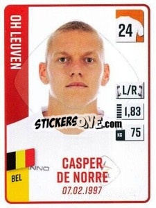 Sticker Casper De Norre - Belgian Pro League 2022-2023 n. 232 - Panini