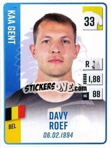 Figurina Davy Roef - Belgian Pro League 2022-2023 n. 159 - Panini