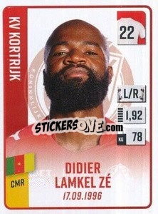 Cromo Didier Lamkel Zé - Belgian Pro League 2022-2023 n. 192 - Panini