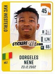 Cromo Dorgeles Nene - Belgian Pro League 2022-2023 n. 371 - Panini