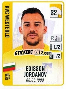 Cromo Edisson Jordanov - Belgian Pro League 2022-2023 n. 358 - Panini