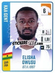 Figurina Elisha Owusu - Belgian Pro League 2022-2023 n. 168 - Panini