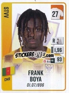 Cromo Frank Boya - Belgian Pro League 2022-2023 n. 299 - Panini