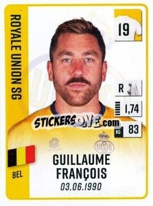Figurina Guillaume François - Belgian Pro League 2022-2023 n. 336 - Panini