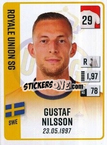 Figurina Gustaf Nilson - Belgian Pro League 2022-2023 n. 351 - Panini