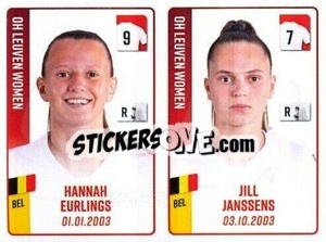 Figurina Hannah Eurlings / Jill Janssens - Belgian Pro League 2022-2023 n. 604 - Panini