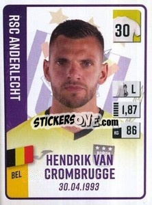 Cromo Hendrik Van Crombrugge - Belgian Pro League 2022-2023 n. 5 - Panini