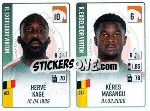 Sticker Hervé Kage / Kéres Massangu - Belgian Pro League 2022-2023 n. 524 - Panini