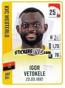 Cromo Igor Vetokele - Belgian Pro League 2022-2023 n. 372 - Panini