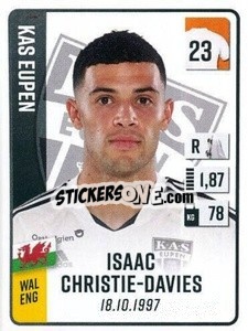 Cromo Isaac Christie-Davies - Belgian Pro League 2022-2023 n. 122 - Panini