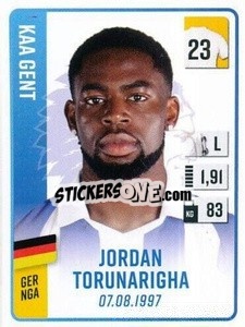 Figurina Jordan Torunarigha - Belgian Pro League 2022-2023 n. 164 - Panini