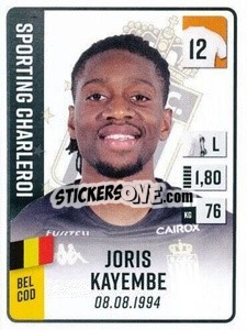 Cromo Joris Kayembe - Belgian Pro League 2022-2023 n. 100 - Panini
