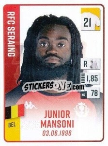 Cromo Junior Mansoni - Belgian Pro League 2022-2023 n. 277 - Panini