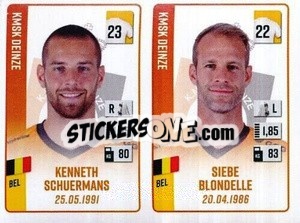 Sticker Kenneth Schuermans / Siebe Blondelle - Belgian Pro League 2022-2023 n. 444 - Panini