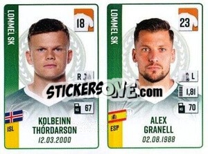 Figurina Kolbeinn Thórdarson / Alex Granell - Belgian Pro League 2022-2023 n. 492 - Panini