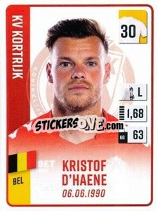 Figurina Kristof D'Haene - Belgian Pro League 2022-2023 n. 185 - Panini