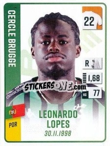 Cromo Leonardo Lopes - Belgian Pro League 2022-2023 n. 57 - Panini