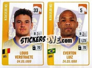 Sticker Louis Verstraete / Everton Luiz - Belgian Pro League 2022-2023 n. 426 - Panini
