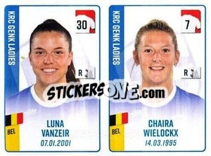 Cromo Luna Vanzeir / Chaira Wielockx - Belgian Pro League 2022-2023 n. 583 - Panini