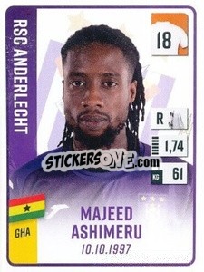 Sticker Majeed Ashimeru - Belgian Pro League 2022-2023 n. 12 - Panini
