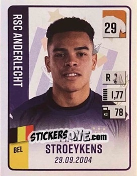 Sticker Mario Stroeykens - Belgian Pro League 2022-2023 n. 14 - Panini