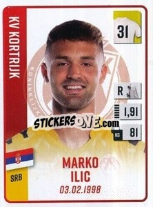Cromo Marko Ilic - Belgian Pro League 2022-2023 n. 181 - Panini