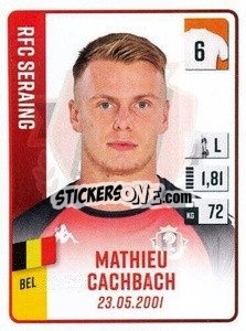 Cromo Mathieu Cachbach - Belgian Pro League 2022-2023 n. 278 - Panini