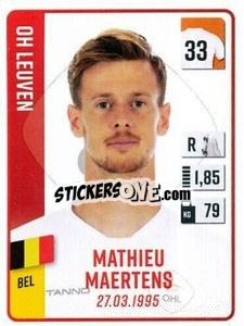 Cromo Mathieu Maertens - Belgian Pro League 2022-2023 n. 236 - Panini