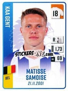 Figurina Matisse Samoise - Belgian Pro League 2022-2023 n. 170 - Panini