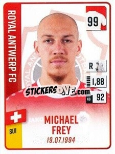 Cromo Michael Frey - Belgian Pro League 2022-2023 n. 43 - Panini