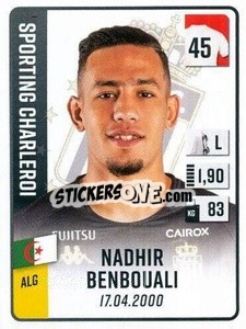 Cromo Nadhir Benbouali - Belgian Pro League 2022-2023 n. 109 - Panini