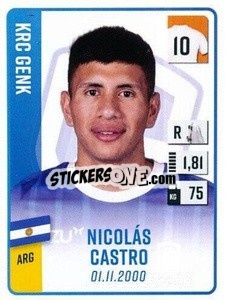 Figurina Nicolás Castro - Belgian Pro League 2022-2023 n. 147 - Panini