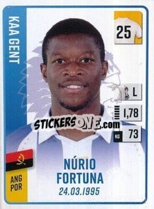 Figurina Núrio Fortuna - Belgian Pro League 2022-2023 n. 163 - Panini
