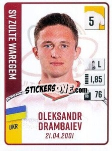Cromo Oleksandr Drambaiev - Belgian Pro League 2022-2023 n. 383 - Panini
