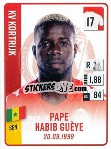 Figurina Pape Habib Guèye - Belgian Pro League 2022-2023 n. 194 - Panini
