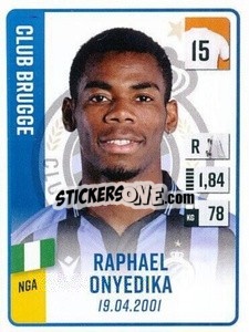Cromo Raphael Onyedika - Belgian Pro League 2022-2023 n. 81 - Panini