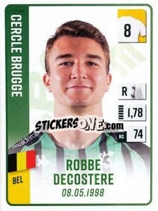 Figurina Robbe Decostere - Belgian Pro League 2022-2023 n. 50 - Panini