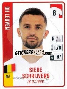 Sticker Siebe Schrijvers - Belgian Pro League 2022-2023 n. 240 - Panini