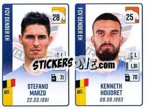 Figurina Stefano Marzo / Kenneth Houdret - Belgian Pro League 2022-2023 n. 458 - Panini