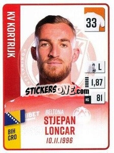 Cromo Stjepan Loncar - Belgian Pro League 2022-2023 n. 190 - Panini