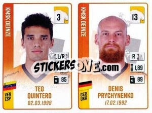 Cromo Teo Quintero / Denis Prychynenko - Belgian Pro League 2022-2023 n. 446 - Panini
