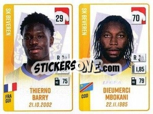 Cromo Thierno Barry / Dieumerci Mbokani - Belgian Pro League 2022-2023 n. 429 - Panini