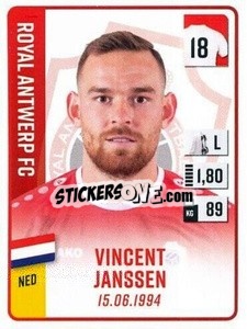 Cromo Vincent Janssen - Belgian Pro League 2022-2023 n. 44 - Panini