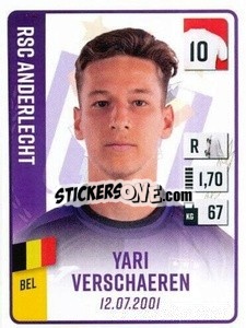 Cromo Yari Verschaeren - Belgian Pro League 2022-2023 n. 17 - Panini