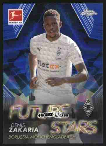 Sticker Denis Zakaria - Bundesliga Chrome 2020-2021. Sapphire Edition n. FS-DZ - Panini