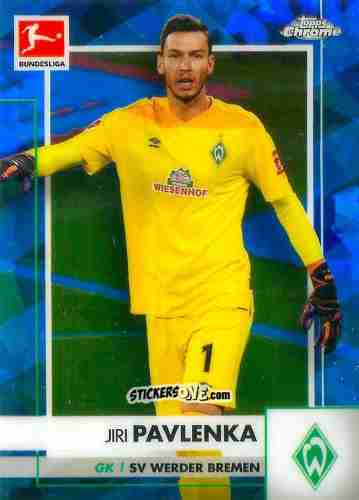 Sticker Jiri Pavlenka - Bundesliga Chrome 2020-2021. Sapphire Edition n. 27 - Panini