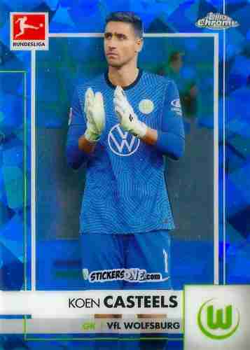 Figurina Koen Casteels - Bundesliga Chrome 2020-2021. Sapphire Edition n. 96 - Panini