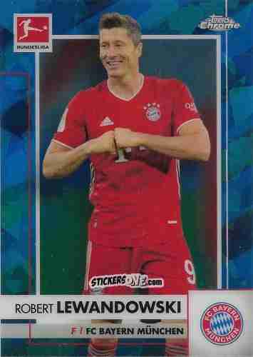 Sticker Robert Lewandowski - Bundesliga Chrome 2020-2021. Sapphire Edition n. 80 - Panini